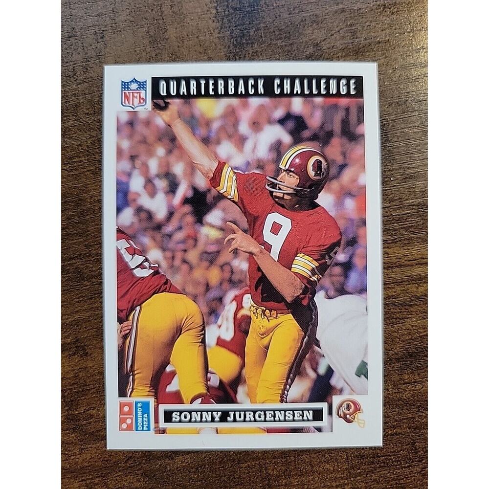 Sonny Jurgensen 1991 Upper Deck Domino's Quarterback Challenge #38 - Fresh Pull